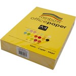 RAINBOW COLOURED A4 COPY PAPER 80GSM 500 SHEETS YELLOW