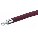 Q NYLON ROPE 25MM CHROME SNAP ENDS 15M RED