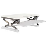RAPID RISER MEDIUM DESK BASED ADJUSTABLE WORKSTATION 890 X 590MM WHITE