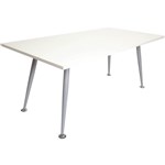 RAPID SPAN MEETING TABLE 1800 X 900MM NATURAL WHITESILVER