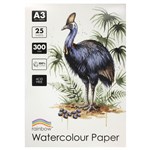 RAINBOW WATERCOLOUR PAD A3 300GSM 25 SHEETS WHITE