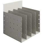 RAPID SCREEN DOCUMENT DIVIDER 4 SPACE PRECIOUS SILVER