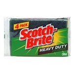 SCOTCH BRITE SCOUR PADS HEAVY DUTY PK4