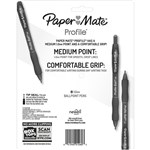 PAPERMATE PROFILE RETRACTABLE BALLPOINT PEN 10MM BUSINESS ASSORTED PACK 8
