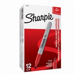 SHARPIE PERMANENT MARKER BULLET POINT FINE 10MM RED