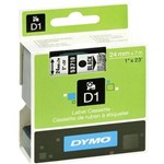 DYMO 53710 D1 LABELLING TAPE 24MM X 7M BLACK ON CLEAR