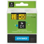 DYMO 53718 D1 LABELLING TAPE 24MM X 7M BLACK ON YELLOW