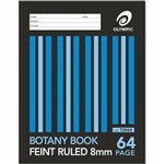 OLYMPIC T2864 BOTANY BOOK 8MM RULED 55GSM 64 PAGE 225 X 175MM