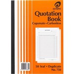 OLYMPIC 750 QUOTATION BOOK CARBONLESS DUPLICATE 50 LEAF A4