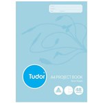 TUDOR PROJECT BOOK STAPLED 8MM RULED 48 PAGE A4