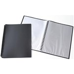 OLYMPIC DISPLAY BOOK REFILLABLE 20 PAGE A4 MATT BLACK