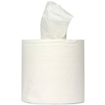 WHISPER PREMIUM CENTREFEED HAND TOWEL ROLL 1PLY 300M WHITE CARTON 6