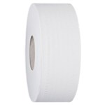 WHISPER PREMIUM JUMBO TOILET TISSUE ROLL 1PLY 500M WHITE CARTON 8