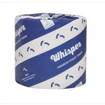WHISPER PREMIUM TOILET TISSUE ROLL 2PLY 600 SHEETS WHITE CARTON 48
