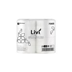 LIVI BASICS JUMBO ROLL TOILET 1PLY 500M CARTON 8