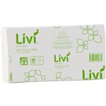 LIVI BASICS MULTIFOLD HAND TOWEL 1PLY 200 SHEET 230 X 240MM CARTON 20