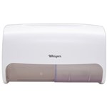 WHISPER STANDARD DUAL TOILET ROLL HOLDER HORIZONTAL WHITE
