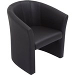 RAPIDLINE SPACE EXECUTIVE TUB CHAIR SINGLE SEATER PU BLACK