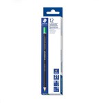 STAEDTLER 108 LUMOCOLOR PERMANENT GLASOCHROM PENCIL GREEN BOX 12