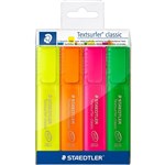 STAEDTLER 364 TEXTSURFER CLASSIC HIGHLIGHTER CHISEL ASSORTED PACK 4