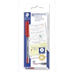 STAEDTLER 430 STICK BALLPOINT PEN MEDIUM RED BOX 10