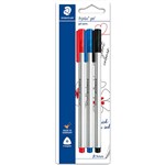 STAEDTLER 462 TRIPLUS GEL PEN 07MM OFFICE ASSORTED PACK 3