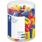 STAEDTLER 510 PENCIL SHARPENER 1HOLE PLASTIC ASSORTED PACK 100