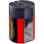 STAEDTLER 511 TRADITION TUB PENCIL SHARPENER 1HOLE REDBLACK