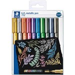 STAEDTLER 8323 METALLIC MARKER ASSORTED BOX 10