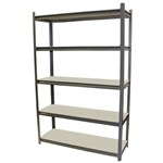 ACERACK STALLION SHELVING UNIT 5 SHELVES 1800 X 1200 X 400MM DARK GREY