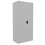 STEELCO STATIONERY CABINET 3 SHELVES 1830 X 914 X 463MM SILVER GREY