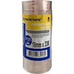 NACHI 630 STATIONERY TAPE 18MM X 33M TRANSPARENT PACK 8