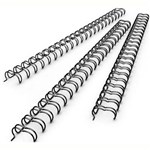 GOLD SOVEREIGN WIRE BINDING COMB 23 LOOP 25MM A4 BLACK BOX 50