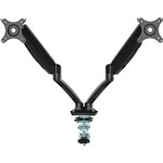 GLADIUS DOUBLE MONITOR ARM BLACK