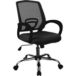 SYLEX TRICE TASK CHAIR MEDIUM BACK 1LEVER ARMS MESH BLACK BLACK SEAT