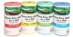 RAPIDCLEAN CLEANING WIPES BLUE ROLL OF 90 SHEETS
