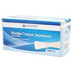 LIVINGSTONE BIODEGRADABLE WOODEN TONGUE DEPRESSOR 150 X 17 X16MM PACK 100
