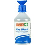 FIRST AIDERS CHOICE SALINE WITH EYE CAP 500ML