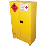 BRADY FLAMMABLE LIQUID STORAGE CABINET VALUE 250 LITRE 1825 X 1100 X 500MM YELLOW