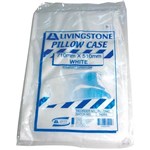 LIVINGSTONE DISPOSABLE PILLOW COVER CASE 25GSM WHITE