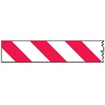BRADY ECONOMY BARRICADE TAPE 75MM X 150M REDWHITE STRIPE