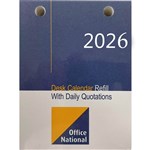 OFFICE NATIONAL THCRON DESK CALENDAR REFILL TOP PUNCH