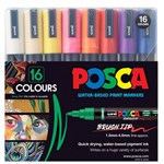 POSCA PC5BR PAINT MARKERS ASSORTED PACK 16