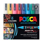 POSCA PC5BR PAINT MARKERS ASSORTED PACK 8
