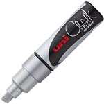 UNIBALL CHALK MARKER CHISEL TIP 8MM SILVER