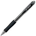 UNIBALL SN100 LAKNOCK RETRACTABLE BALLPOINT PEN 10MM BLACK