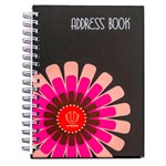 COLLINS ADDRESS BOOK LAMINATED COVER A6 BLACK