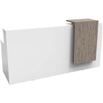 RAPIDLINE URBAN RECEPTION COUNTER 2200 X 800 X 1150MM NATURAL WHITEDRIFTWOOD