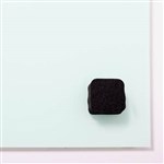NAGA GLASSBOARD SUPER STRONG MAGNETIC ERASER 50 X 50MM BLACK