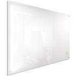 VISIONCHART LUMIERE MAGNETIC GLASSBOARD WITH PEN TRAY 1200 X 1200MM WHITE